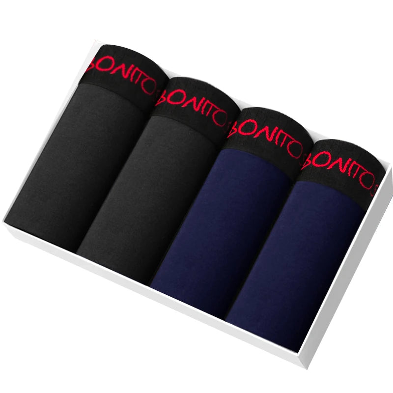 4pcs Boxer Shorts Men's Panties Homme Underpants Boxershorts