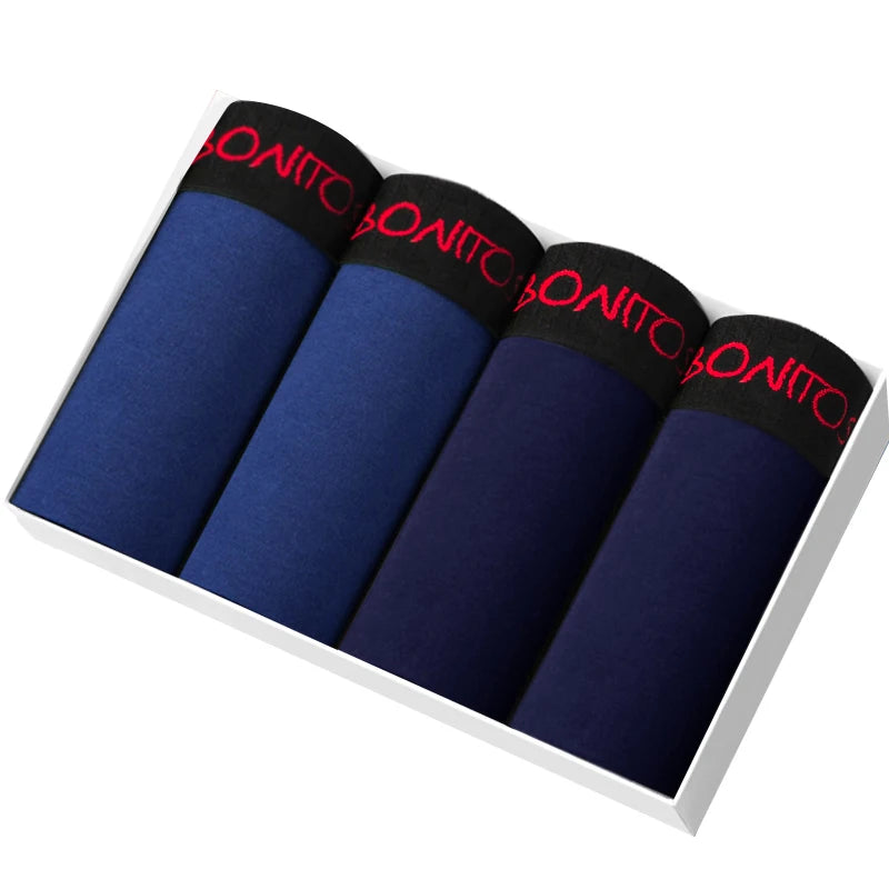 4pcs Boxer Shorts Men's Panties Homme Underpants Boxershorts