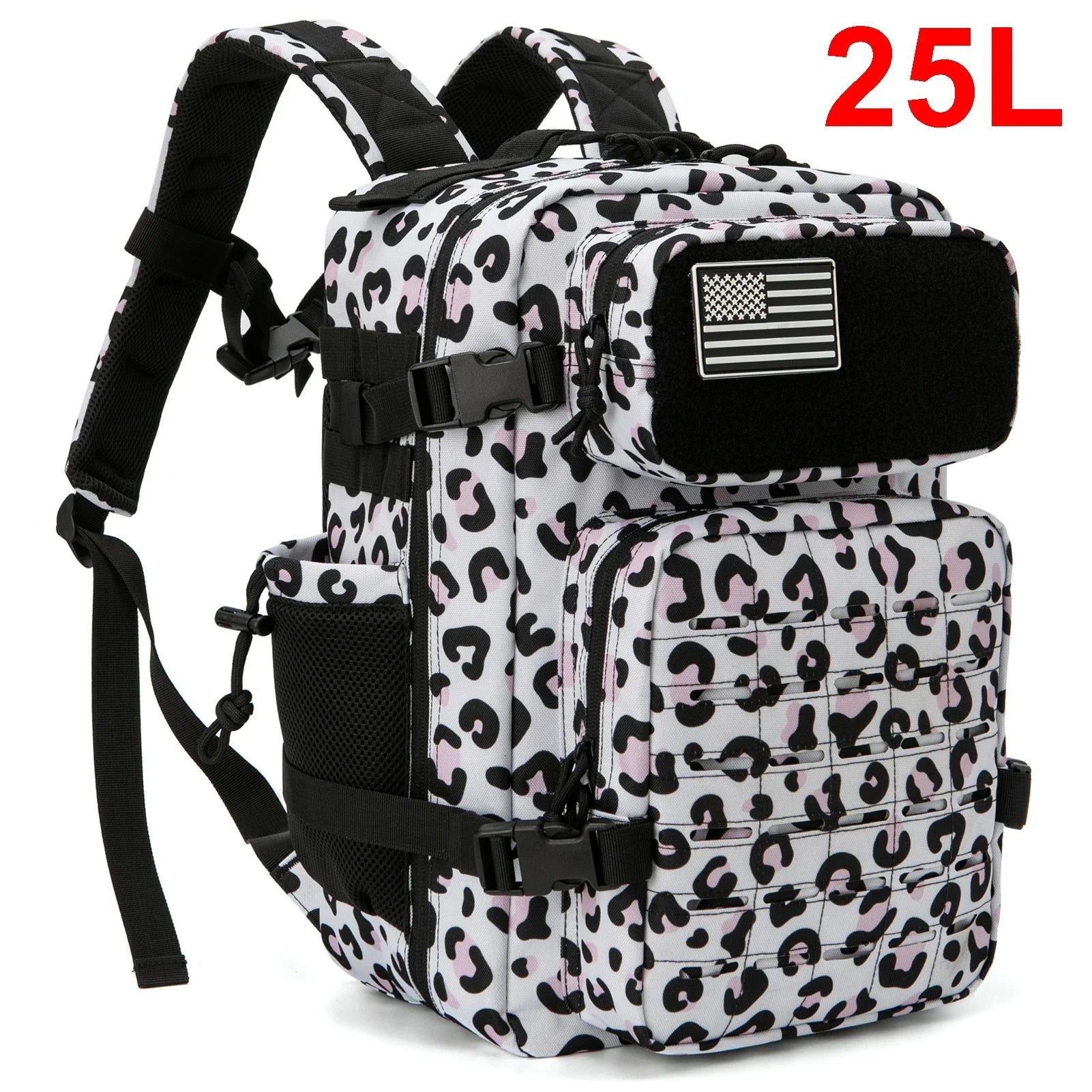 Premium 25-45L Tactical Backpack with Bottle Holder