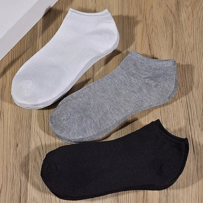 Summer 2025/ 5 Pairs of Women's/men's Boat Socks Invisible Low Cut Anti Slip Casual