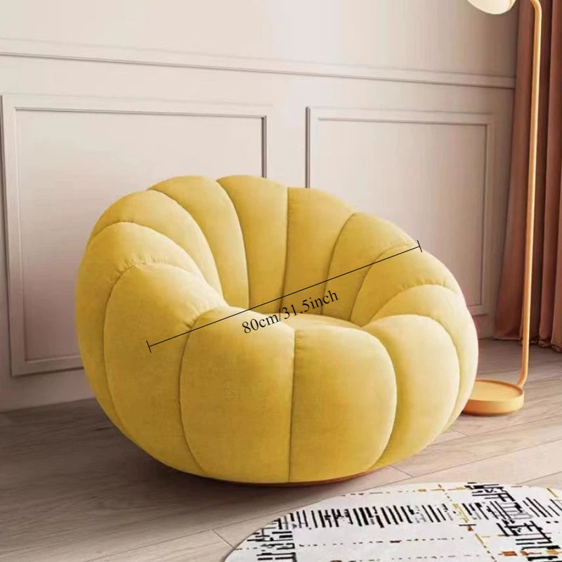 Comfortable Pumpkin Shape Living Room Lazy Sofa Soft Luxury Creative Modern Nordic Bedroom