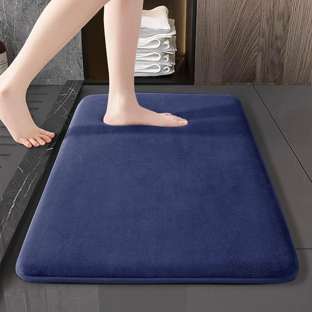 Super absorbent floor mat, bath mat, super anti slip coral velvet bathroom floor mat