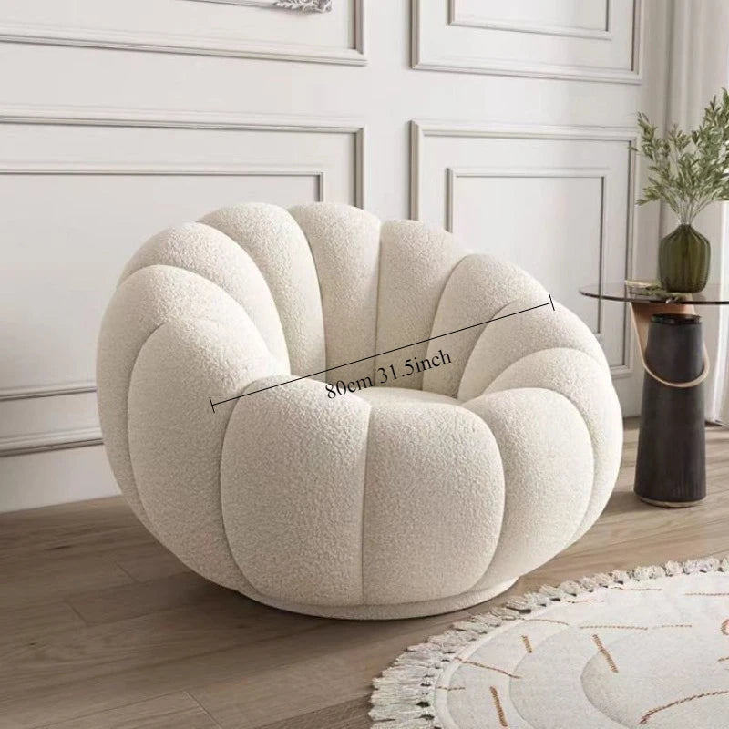 Comfortable Pumpkin Shape Living Room Lazy Sofa Soft Luxury Creative Modern Nordic Bedroom