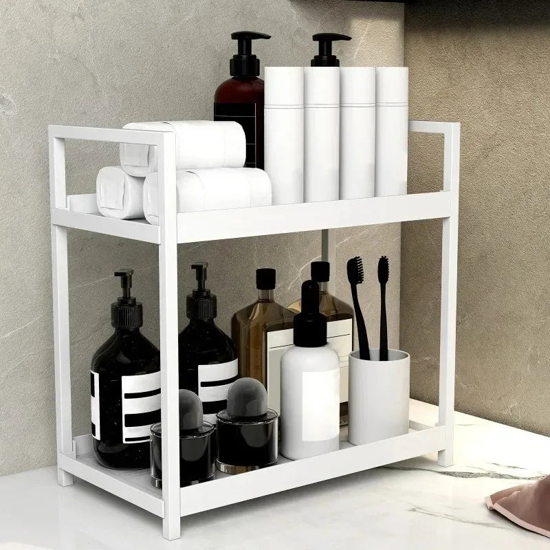 Storage Rack Kitchen Organizer Bathroom Countertop Perfume Cosmetics Shelf Dresser