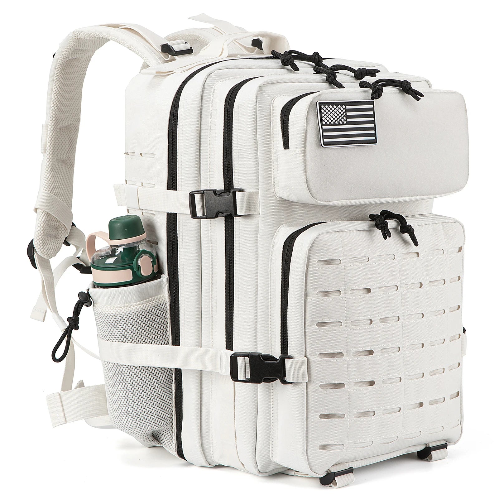 Premium 25-45L Tactical Backpack with Bottle Holder