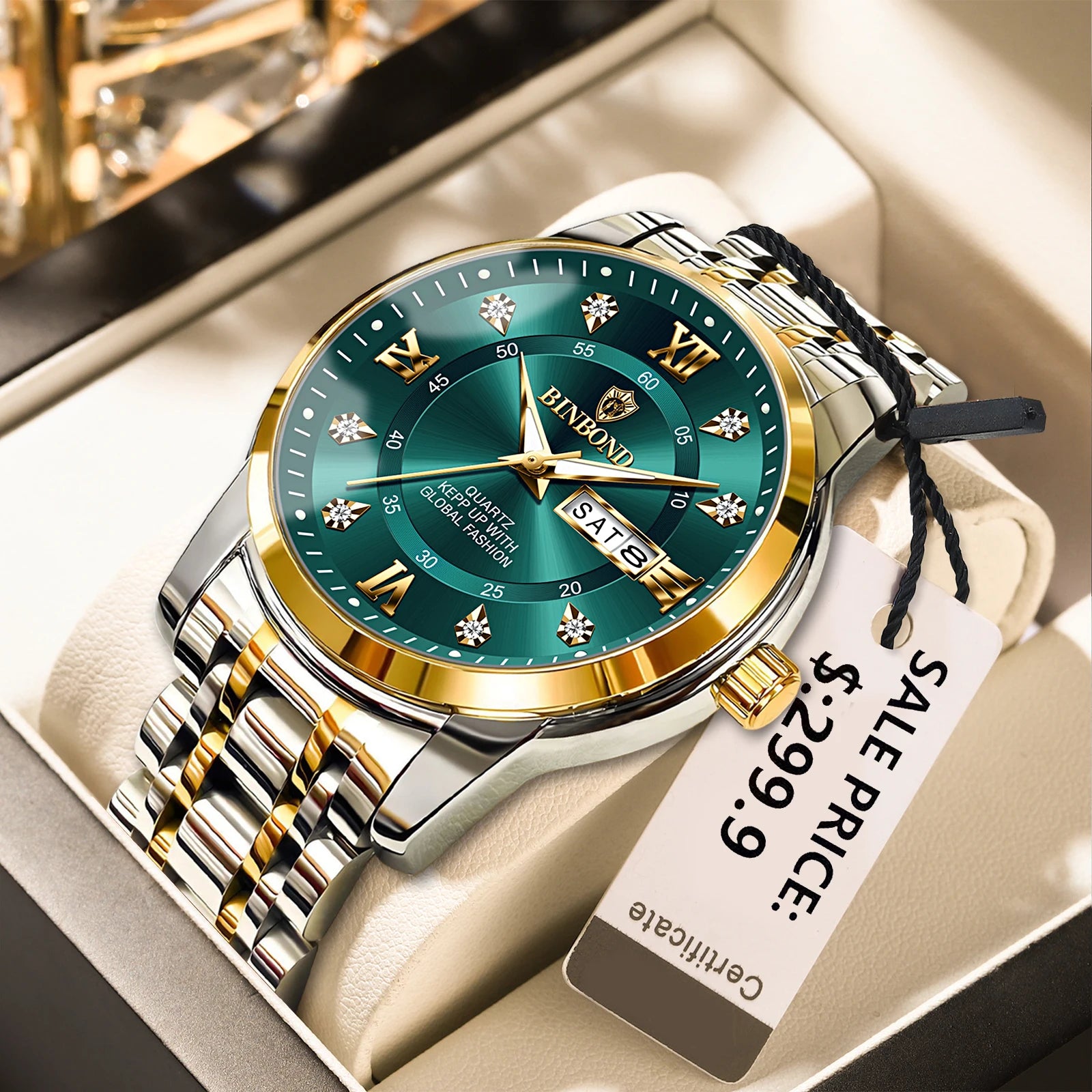 2025 Brand Luxury Fashion Diver Watch Men 30ATM Waterproof Date Clock Sport Mens