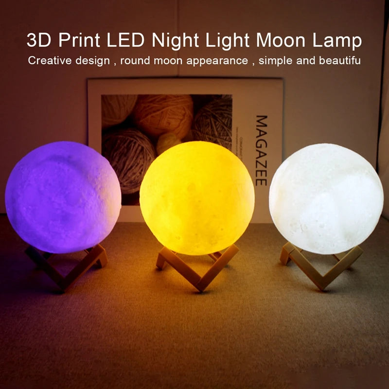 Moon Night Light LED 3D
