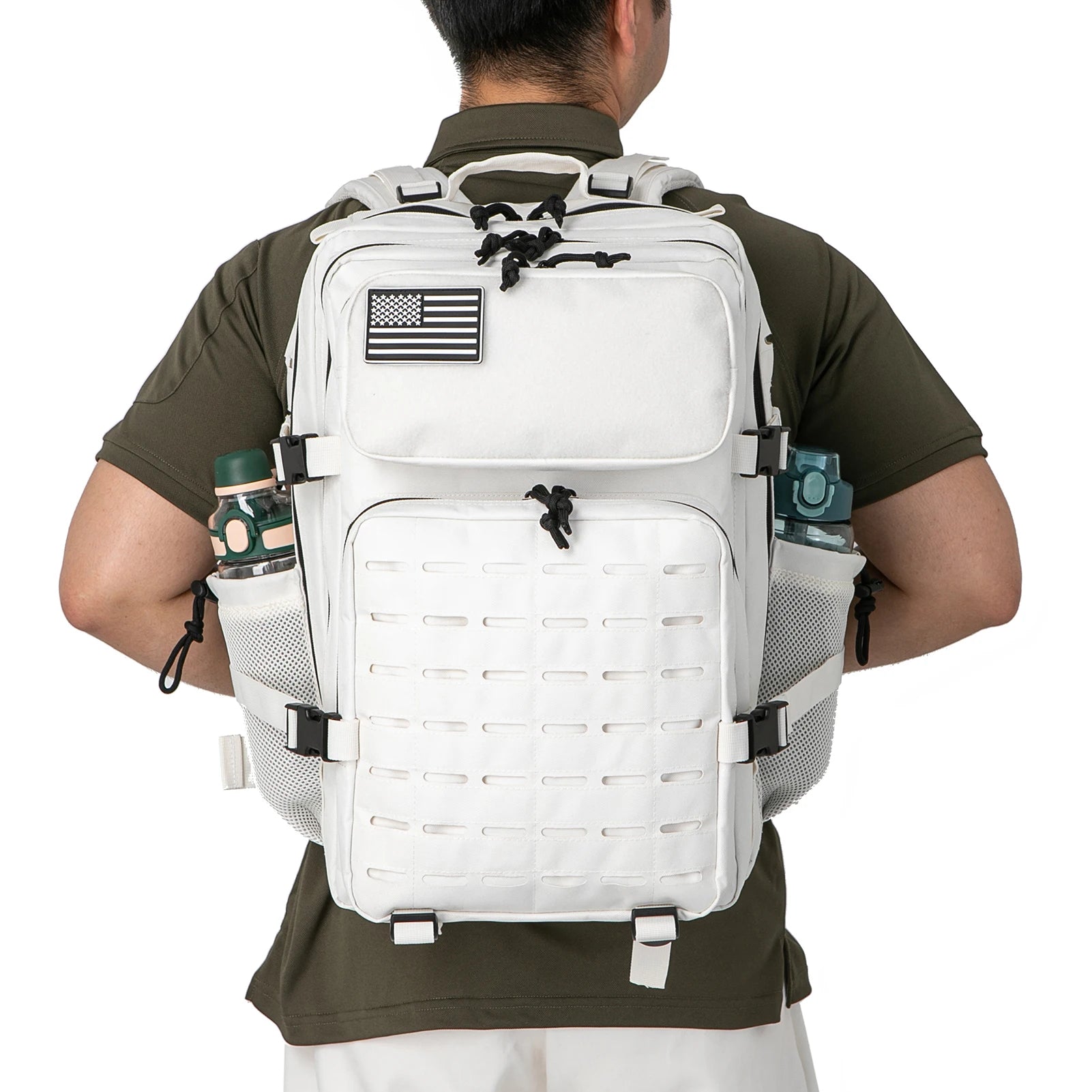 Premium 25-45L Tactical Backpack with Bottle Holder