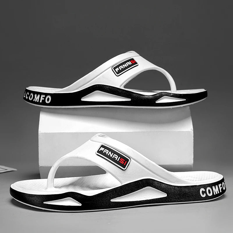 Summer Fashion Men's Slippers Outdoor Sports Flip Flops Hiking Travel Bathing Park Casual Wear, Comfortable Breathable Non-slip