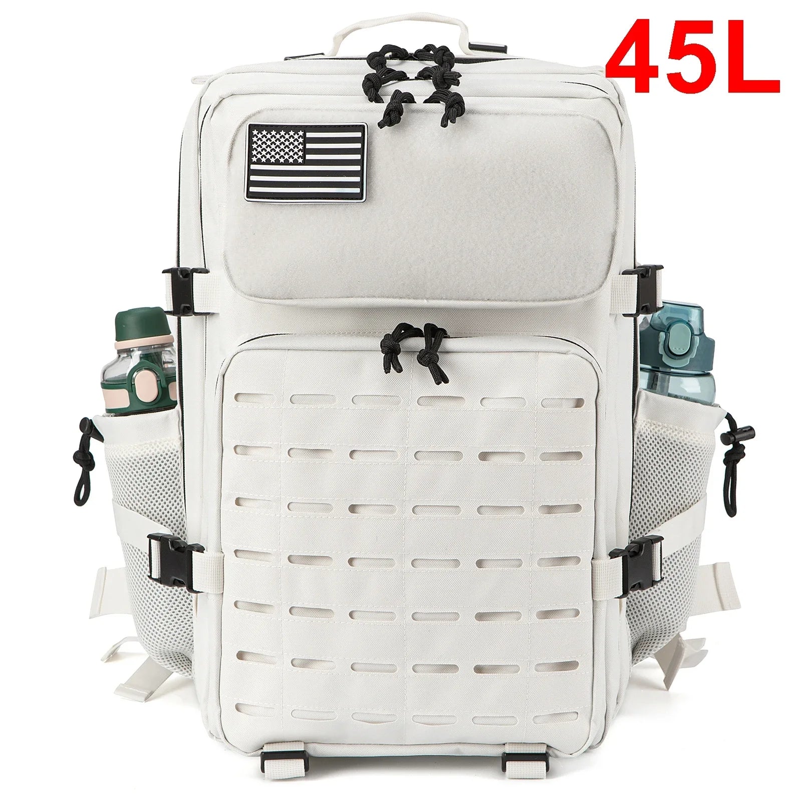 Premium 25-45L Tactical Backpack with Bottle Holder