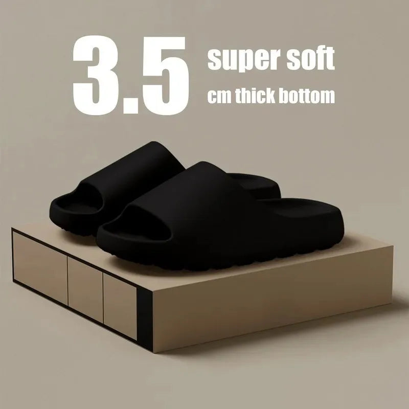 Summer Fashion Soft Bottom Beach Men Slippers Women's Sandals  EVA Slides