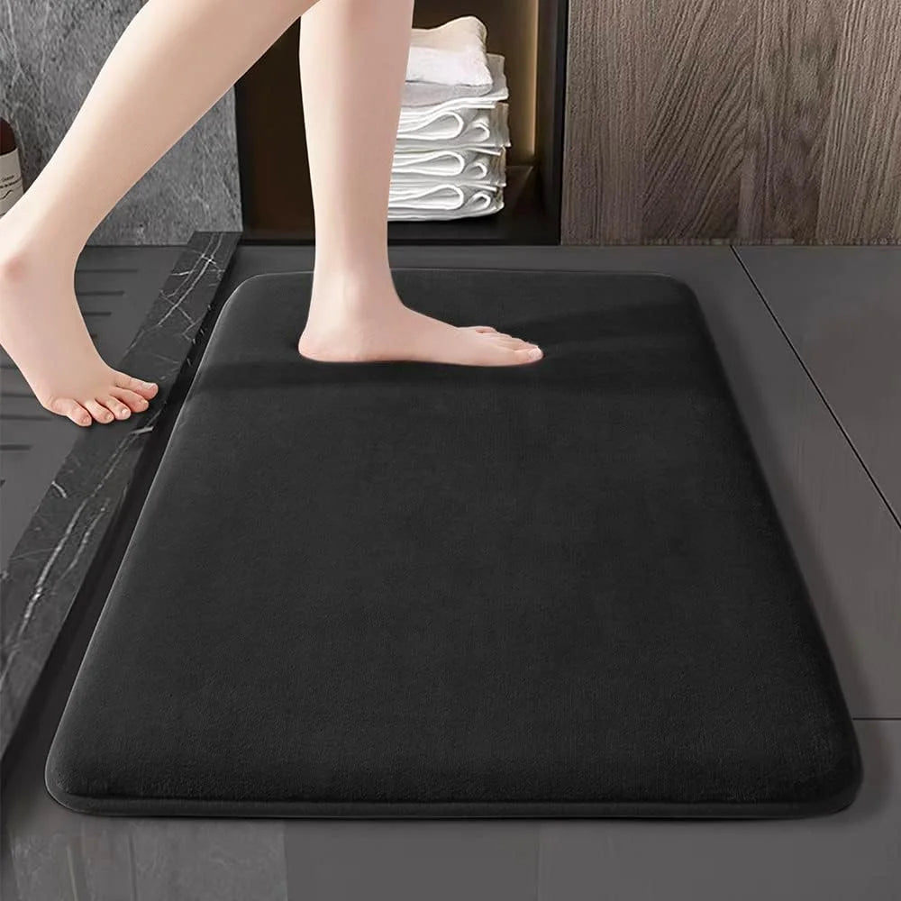 Super absorbent floor mat, bath mat, super anti slip coral velvet bathroom floor mat