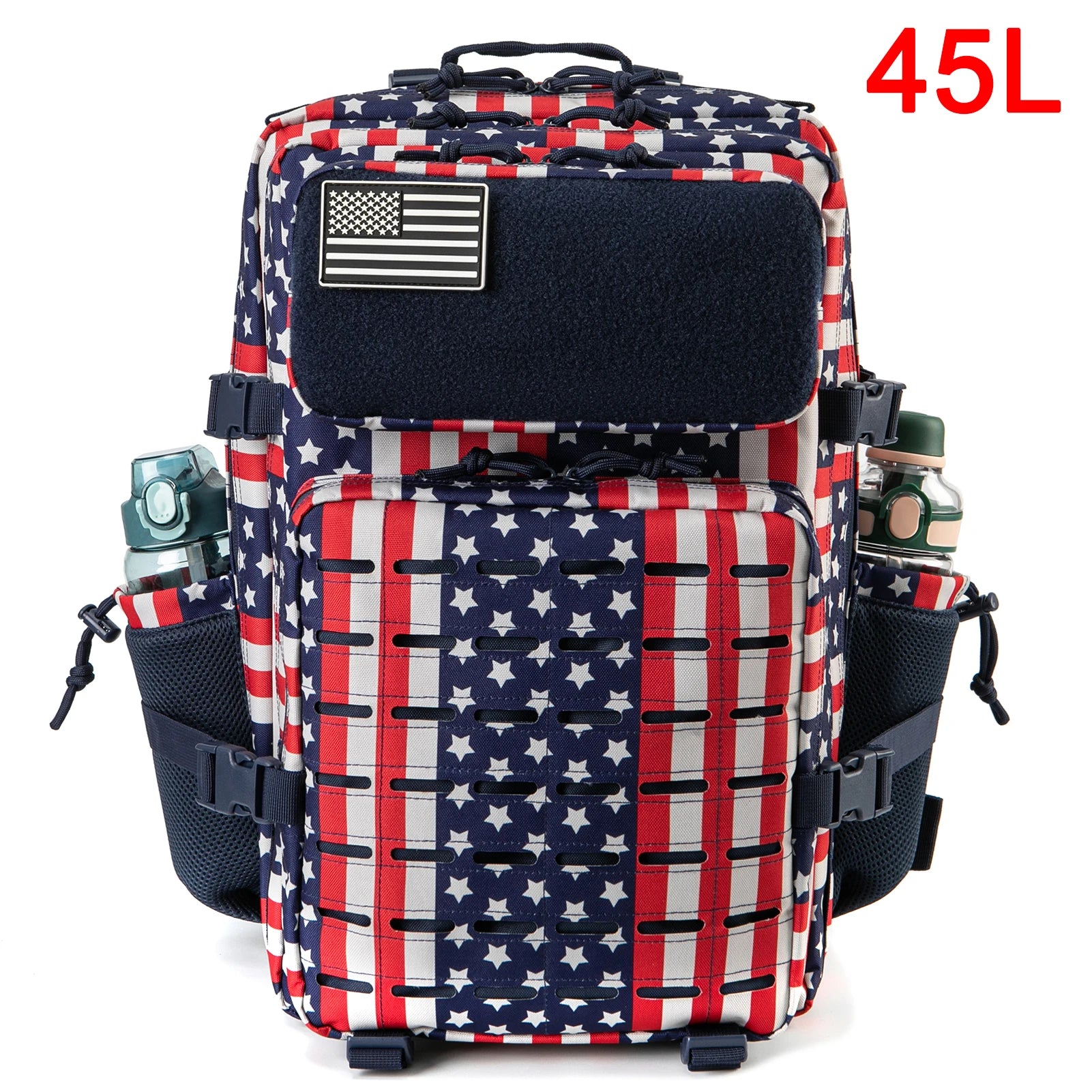 Premium 25-45L Tactical Backpack with Bottle Holder