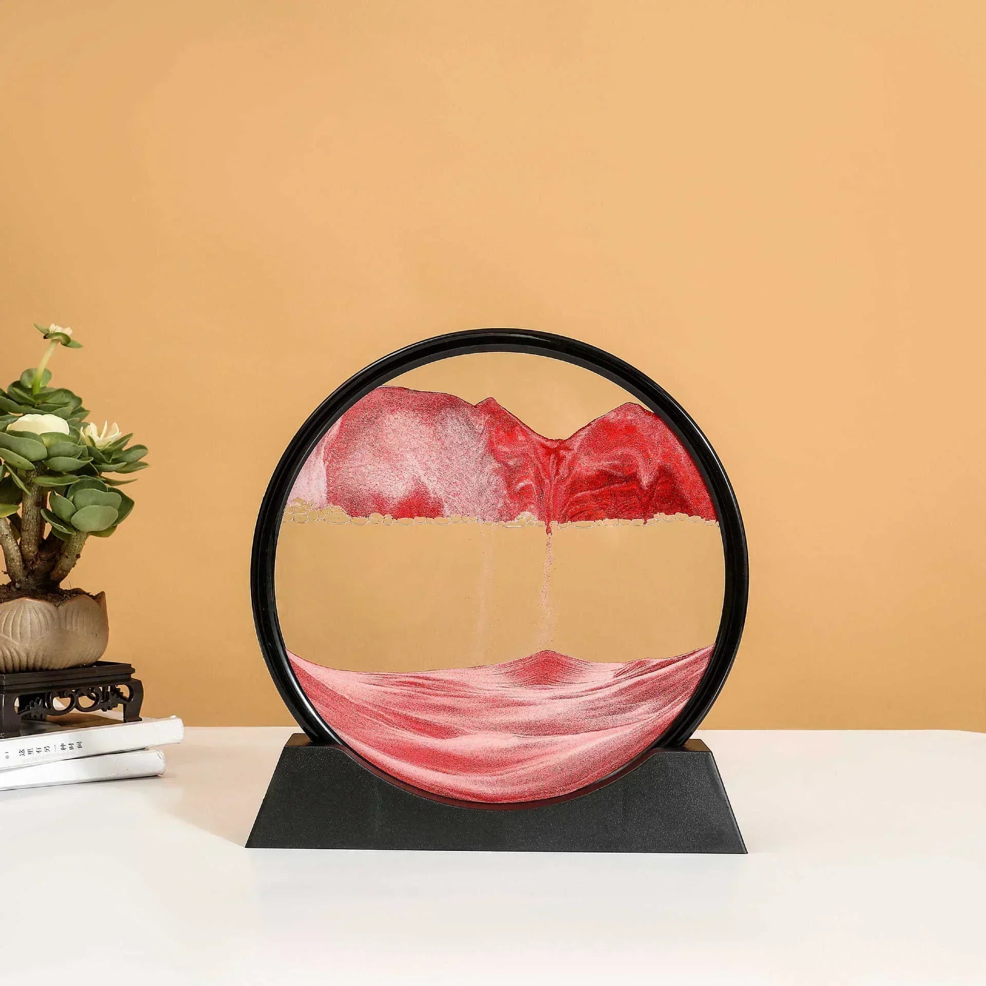 Flowing Sand 3D Dynamic Liquid Hourglass Quicksand Kinetic Sand Painting Office Home Decor Gifts