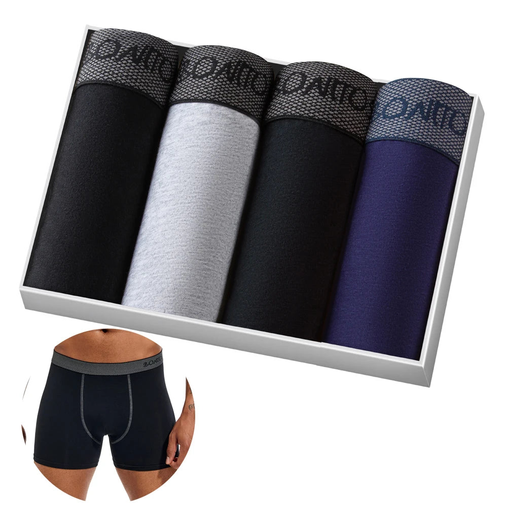 4pcs Boxer Shorts Men's Panties Homme Underpants Boxershorts