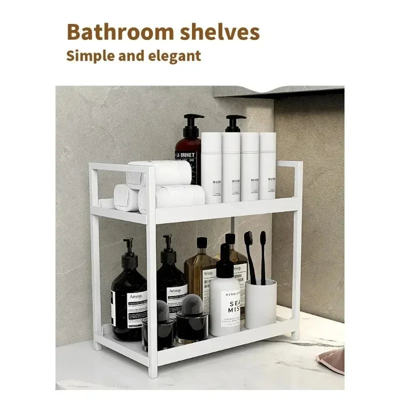 Storage Rack Kitchen Organizer Bathroom Countertop Perfume Cosmetics Shelf Dresser
