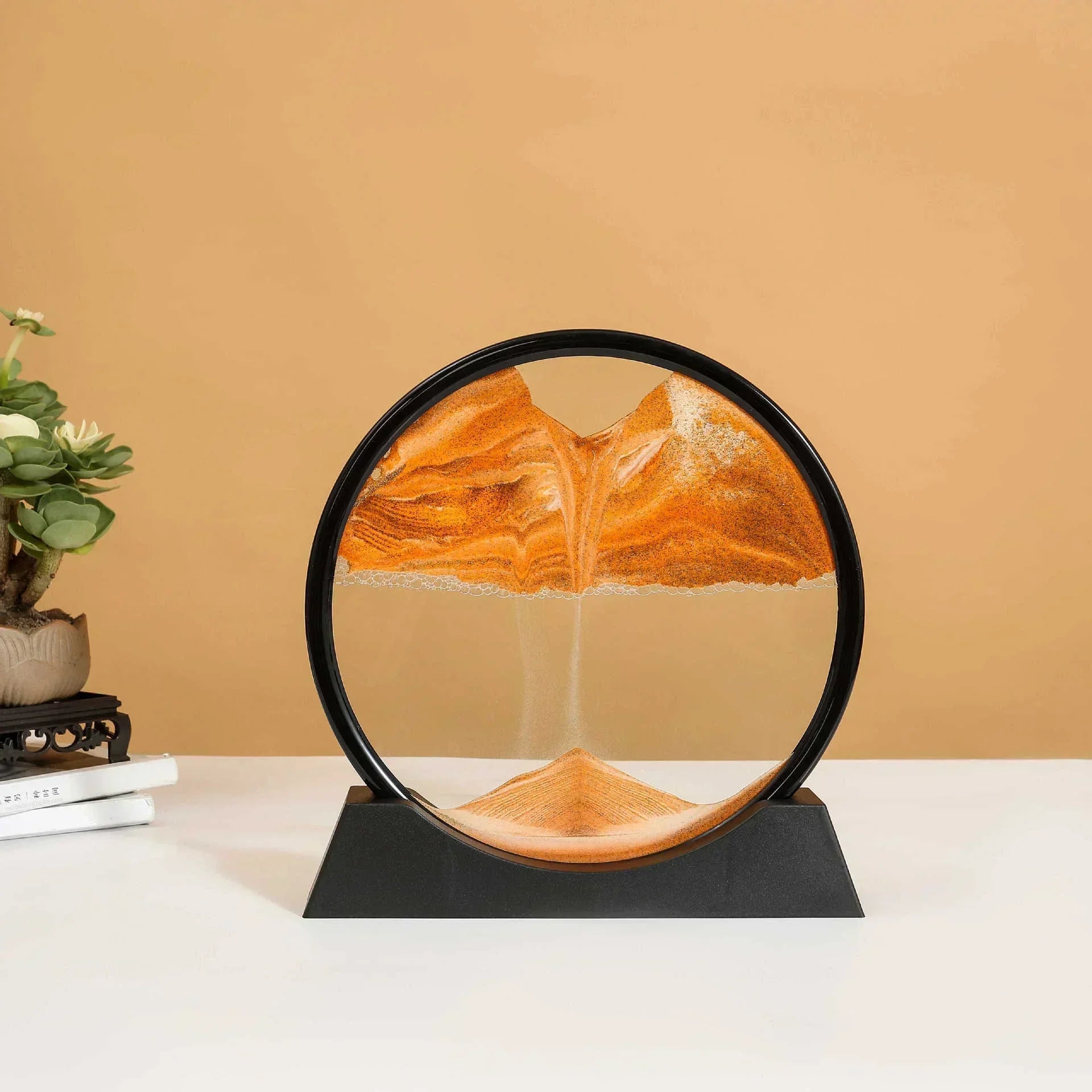 Flowing Sand 3D Dynamic Liquid Hourglass Quicksand Kinetic Sand Painting Office Home Decor Gifts