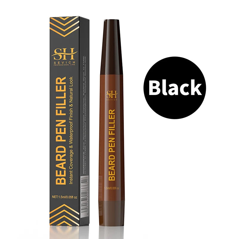 Men's Waterproof Beard Filler Pen - Filling and Definition for Beard and Moustache