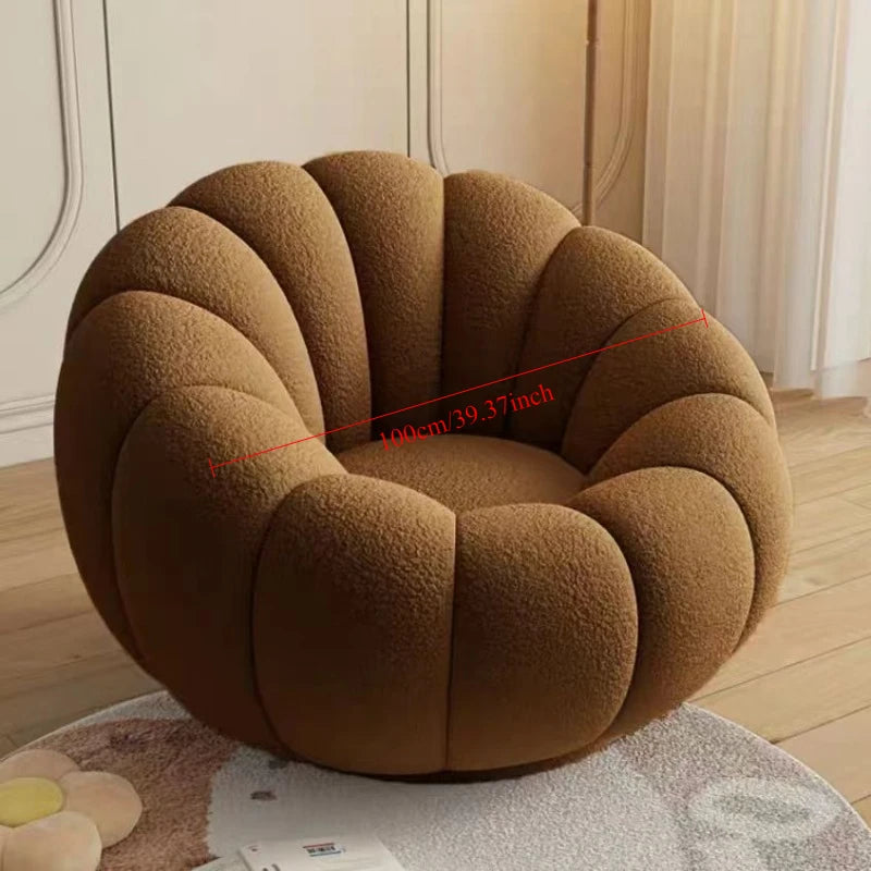 Comfortable Pumpkin Shape Living Room Lazy Sofa Soft Luxury Creative Modern Nordic Bedroom