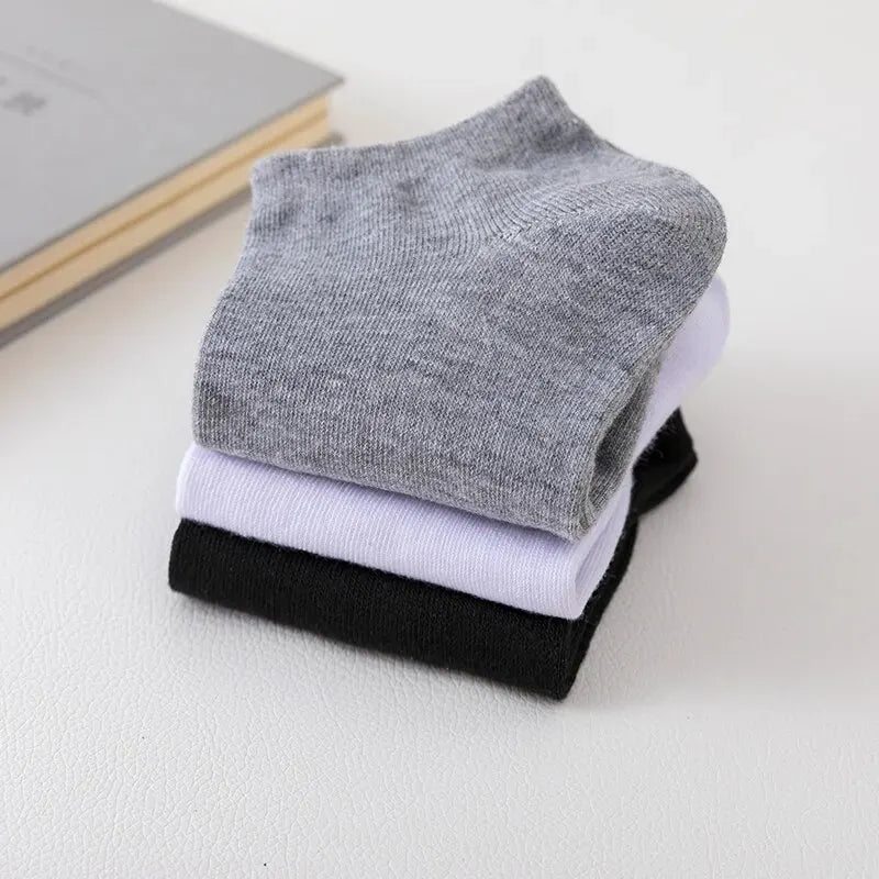Summer 2025/ 5 Pairs of Women's/men's Boat Socks Invisible Low Cut Anti Slip Casual