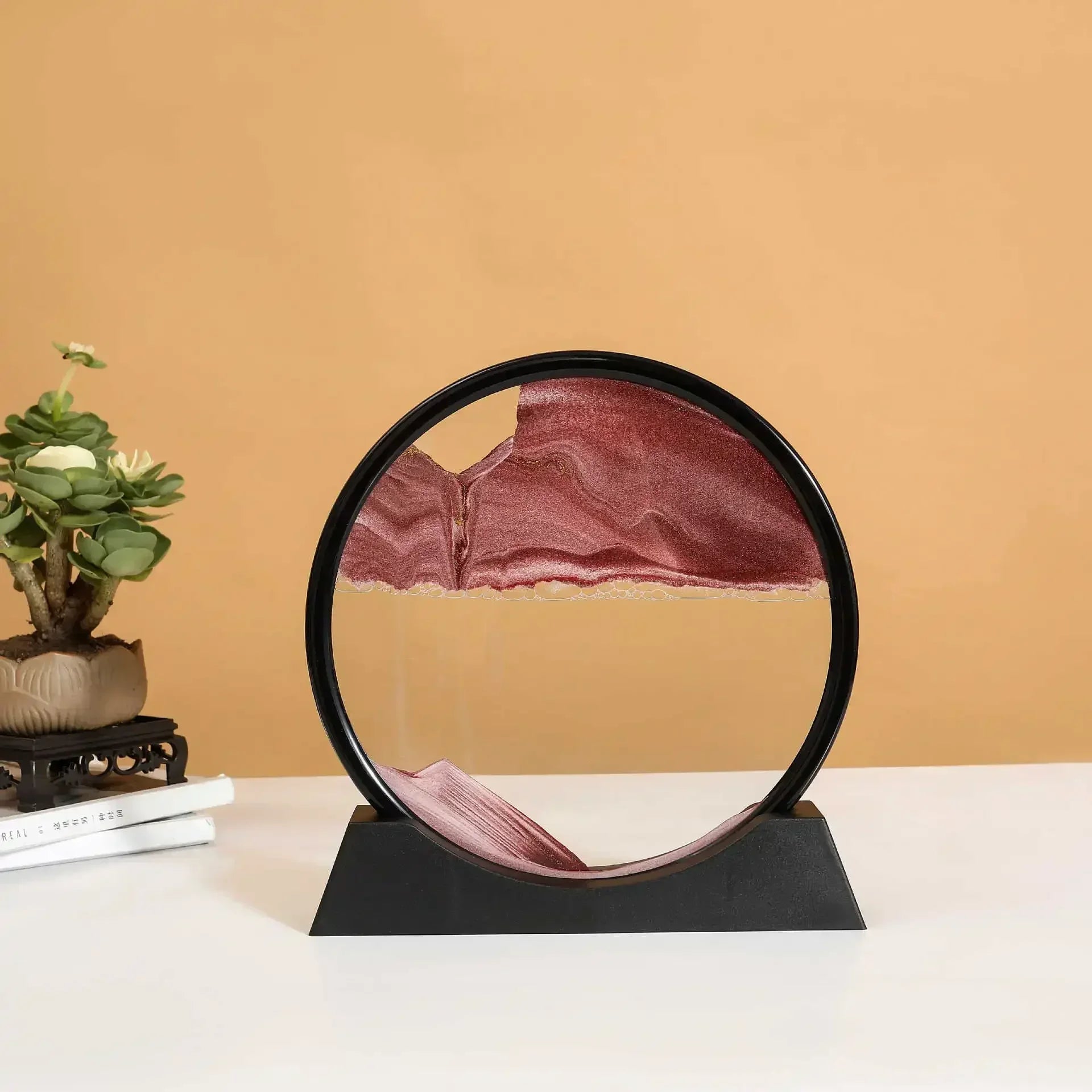 Flowing Sand 3D Dynamic Liquid Hourglass Quicksand Kinetic Sand Painting Office Home Decor Gifts