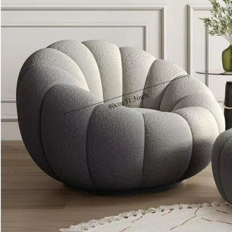 Comfortable Pumpkin Shape Living Room Lazy Sofa Soft Luxury Creative Modern Nordic Bedroom