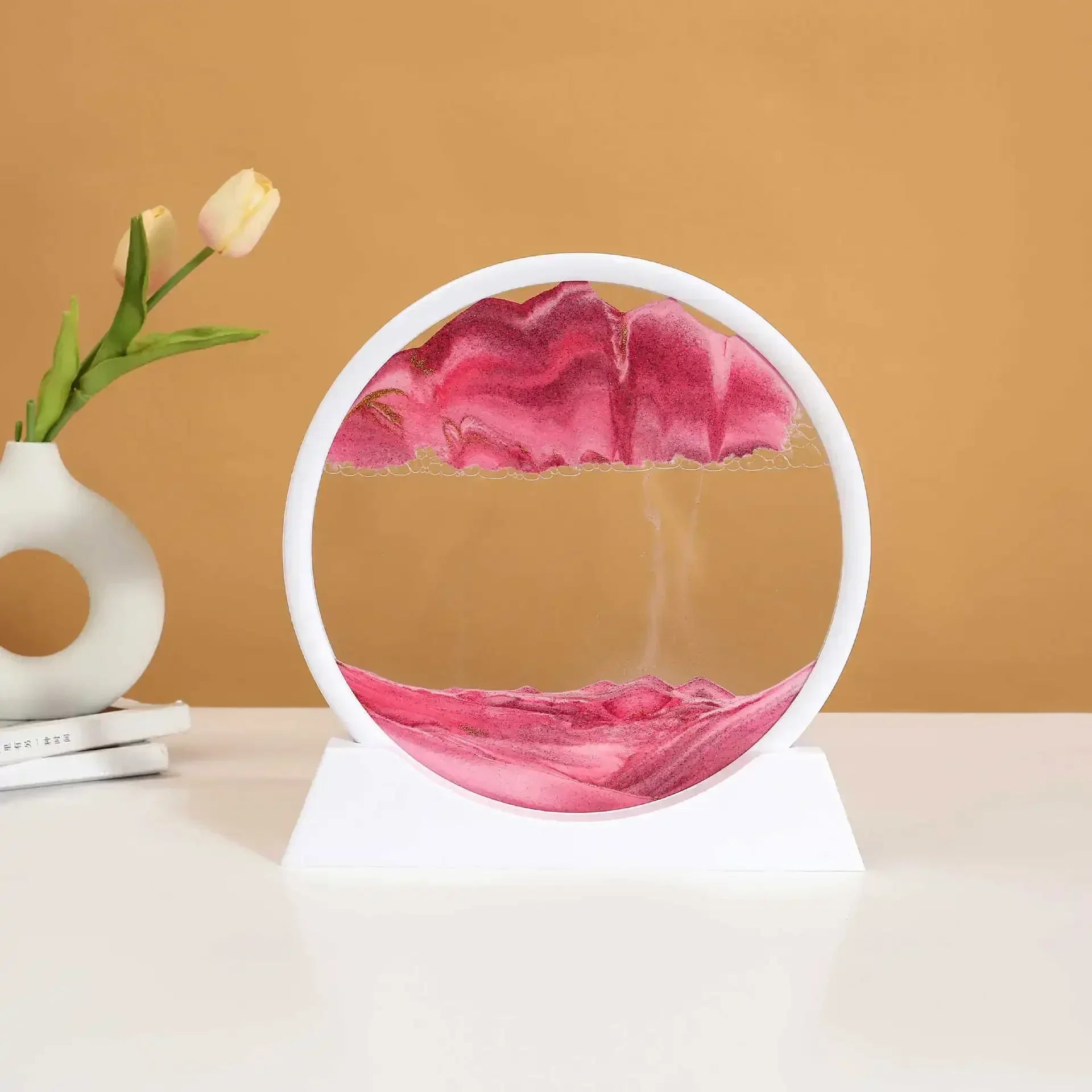 Flowing Sand 3D Dynamic Liquid Hourglass Quicksand Kinetic Sand Painting Office Home Decor Gifts