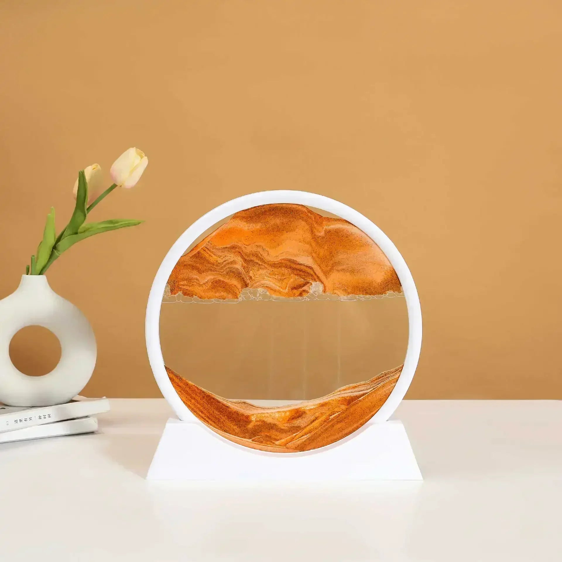Flowing Sand 3D Dynamic Liquid Hourglass Quicksand Kinetic Sand Painting Office Home Decor Gifts