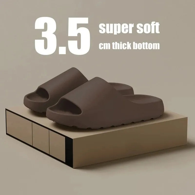 Summer Fashion Soft Bottom Beach Men Slippers Women's Sandals  EVA Slides