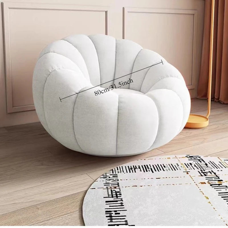 Comfortable Pumpkin Shape Living Room Lazy Sofa Soft Luxury Creative Modern Nordic Bedroom