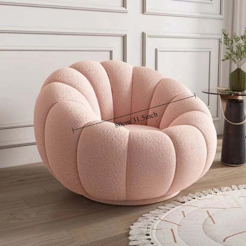 Comfortable Pumpkin Shape Living Room Lazy Sofa Soft Luxury Creative Modern Nordic Bedroom