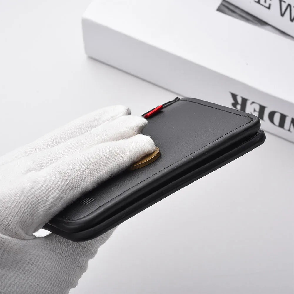 1Pc New Ultra-thin Mini Soft PU Leather Credit Card