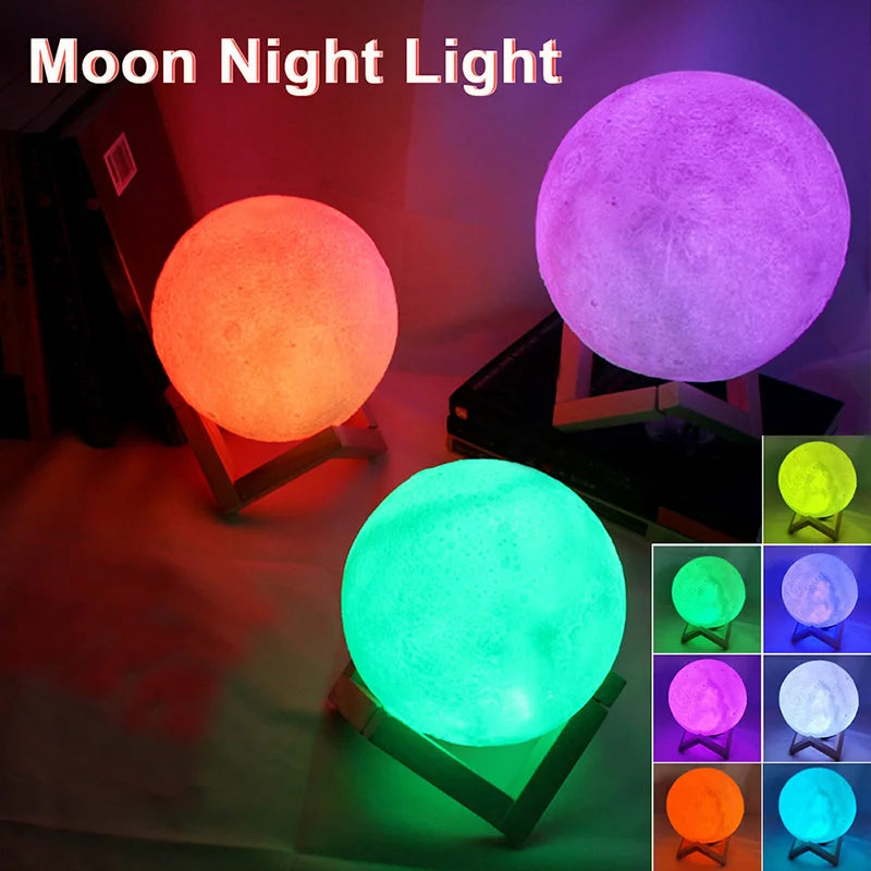 Moon Night Light LED 3D