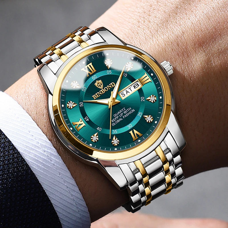 2025 Brand Luxury Fashion Diver Watch Men 30ATM Waterproof Date Clock Sport Mens