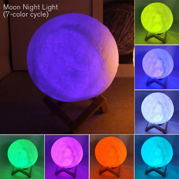 Moon Night Light LED 3D
