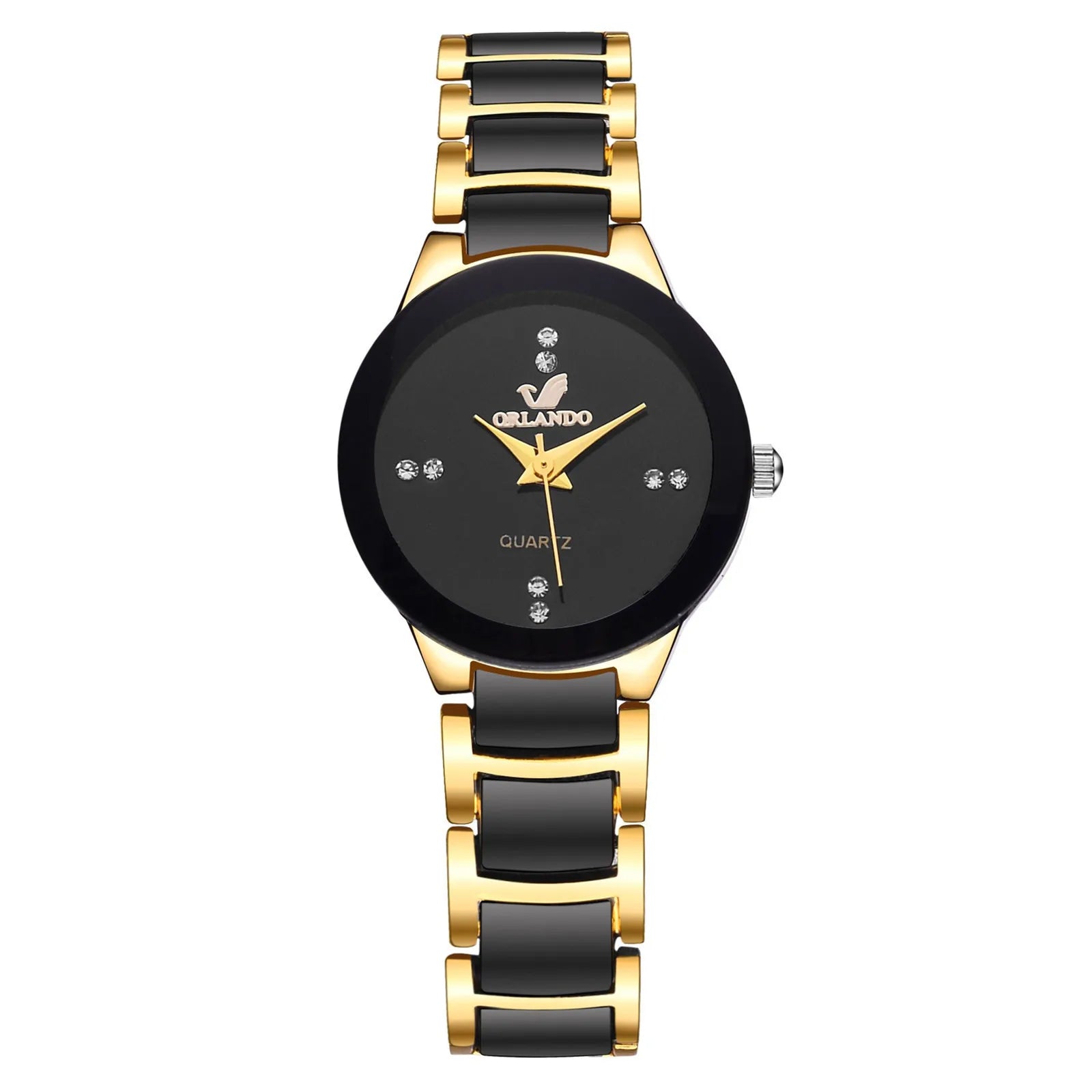 2025 Business Watches Luxury Men's Quartz Watch Black Steel Band Men Wristwatch Men's