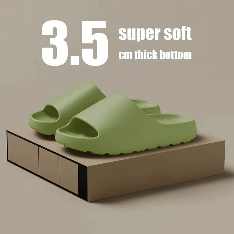 Summer Fashion Soft Bottom Beach Men Slippers Women's Sandals  EVA Slides
