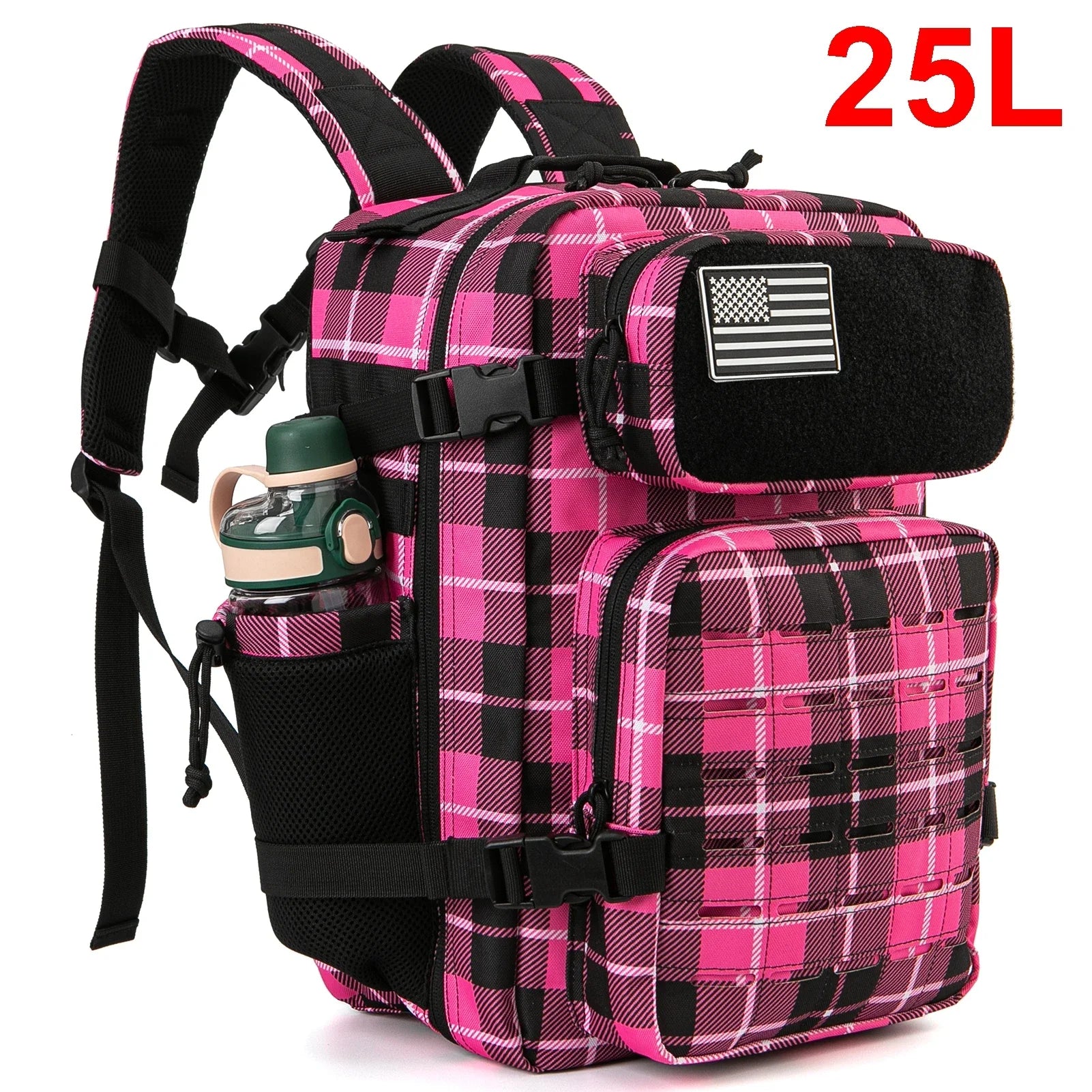 Premium 25-45L Tactical Backpack with Bottle Holder