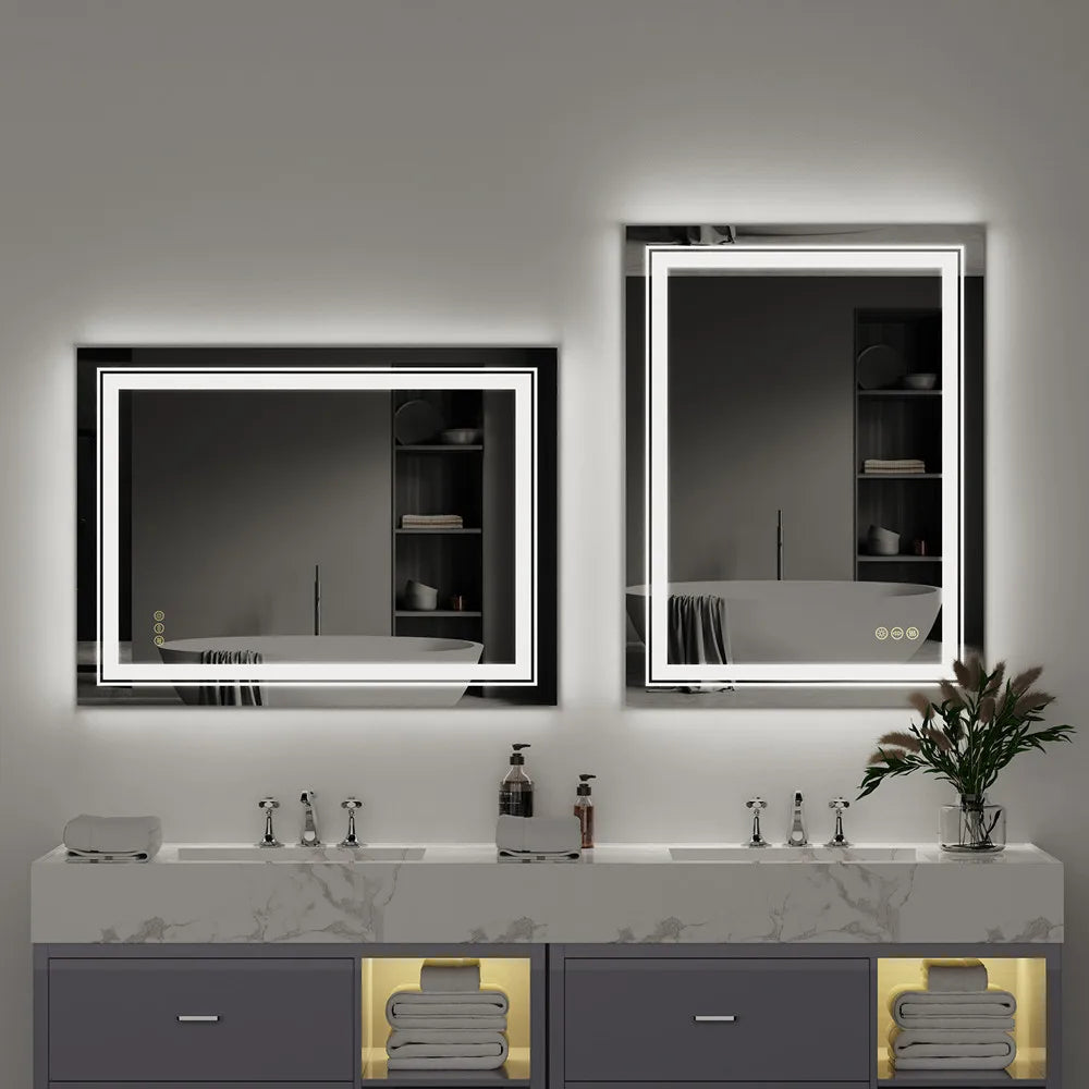 Smart LED Light Dimmable Mirror for Bathroom