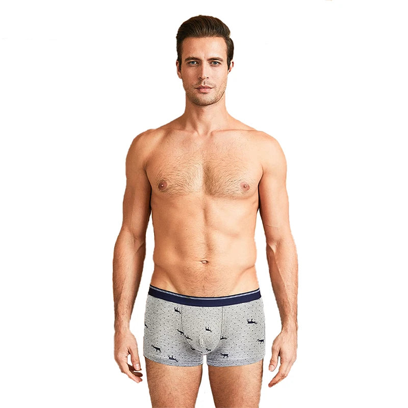 4-Pack Men's Breathable Cotton Boxer Briefs