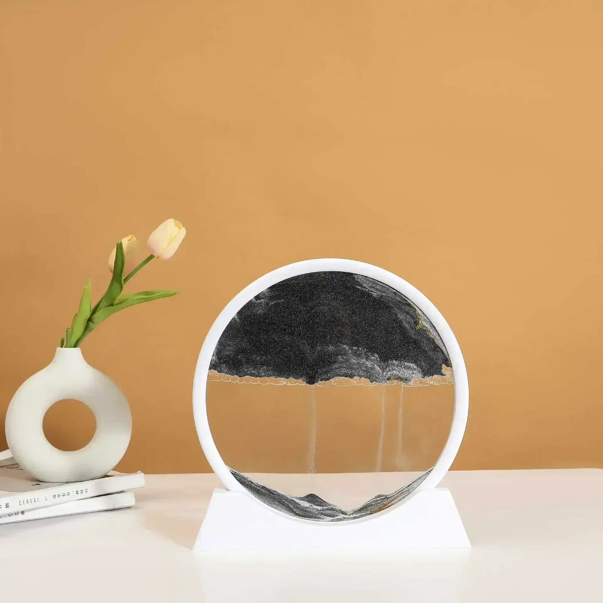 Flowing Sand 3D Dynamic Liquid Hourglass Quicksand Kinetic Sand Painting Office Home Decor Gifts
