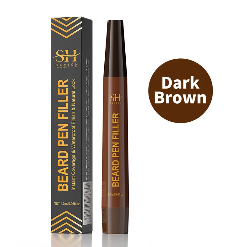 Men's Waterproof Beard Filler Pen - Filling and Definition for Beard and Moustache