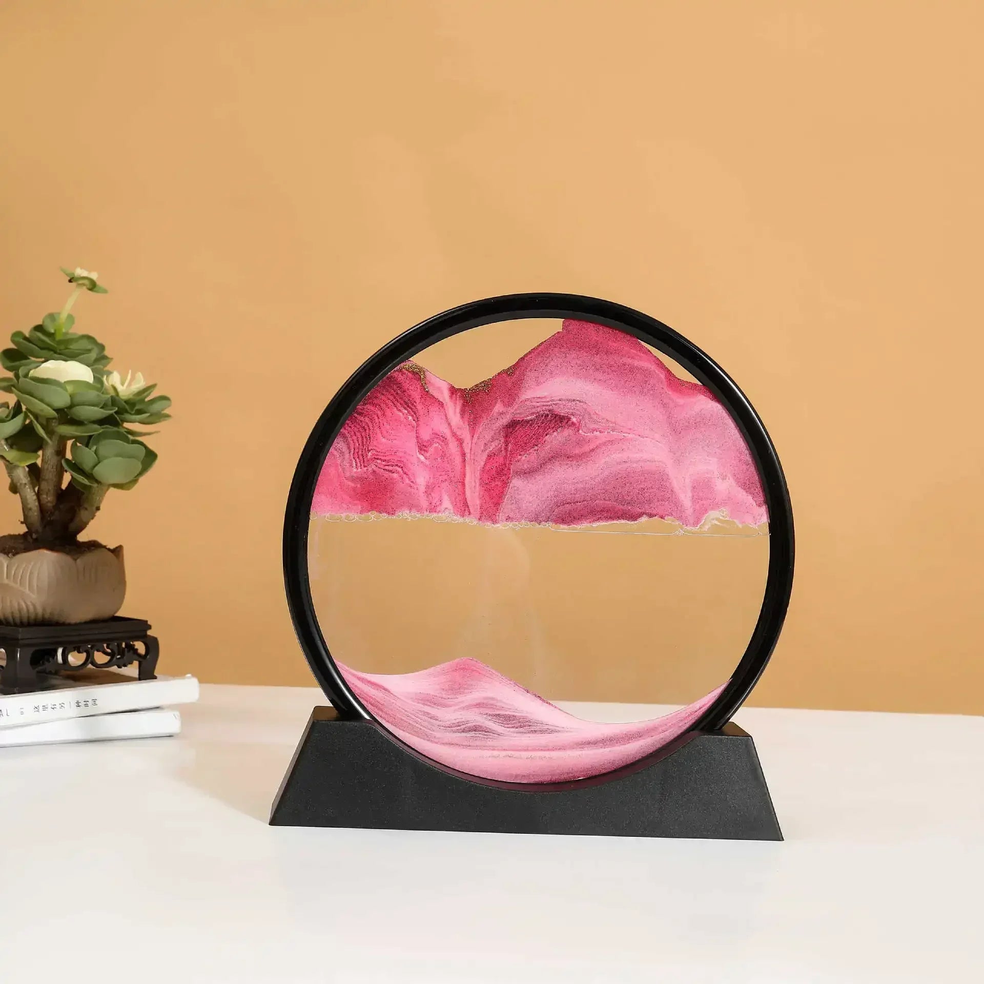 Flowing Sand 3D Dynamic Liquid Hourglass Quicksand Kinetic Sand Painting Office Home Decor Gifts