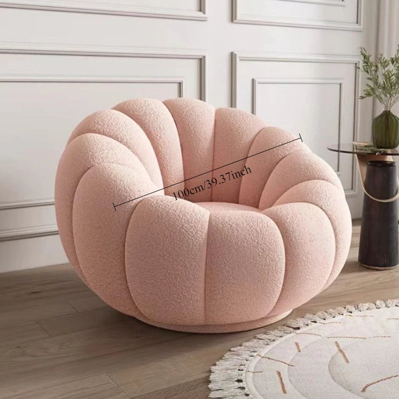 Comfortable Pumpkin Shape Living Room Lazy Sofa Soft Luxury Creative Modern Nordic Bedroom