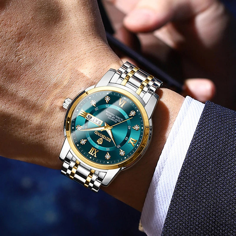 2025 Brand Luxury Fashion Diver Watch Men 30ATM Waterproof Date Clock Sport Mens