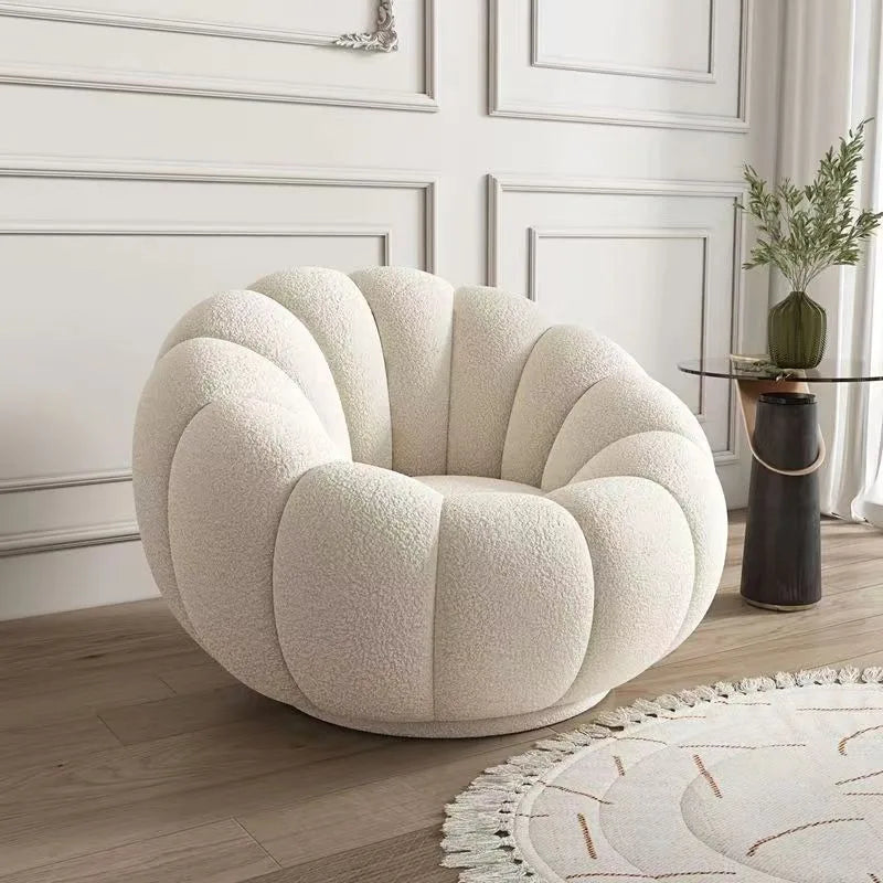 Comfortable Pumpkin Shape Living Room Lazy Sofa Soft Luxury Creative Modern Nordic Bedroom