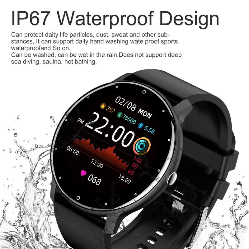 2025 New Smart Watch for Women and Men Full Touch Screen Bluetooth 5.2 Call Waterproof Watches Sports Fitness Tracker Factory
