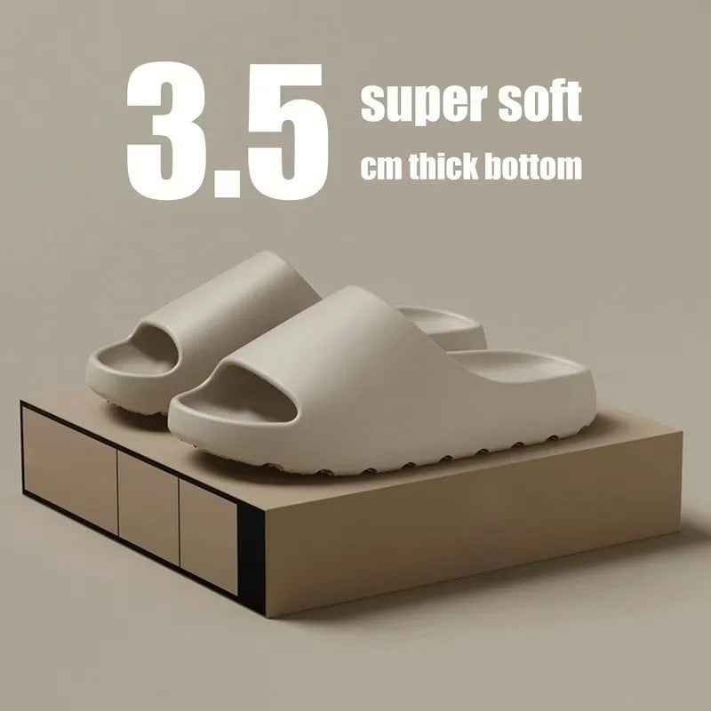 Summer Fashion Soft Bottom Beach Men Slippers Women's Sandals  EVA Slides
