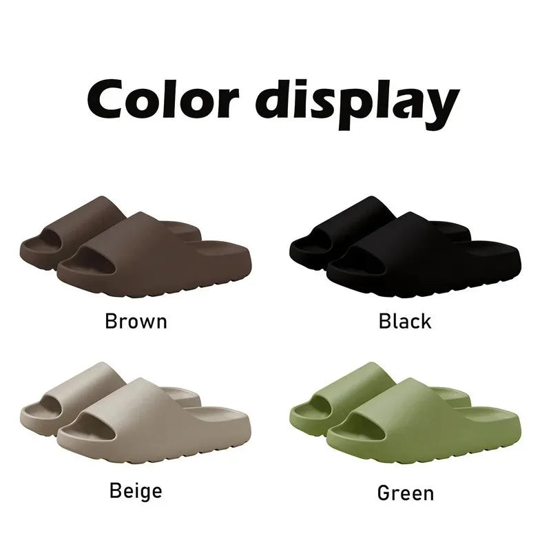 Summer Fashion Soft Bottom Beach Men Slippers Women's Sandals  EVA Slides